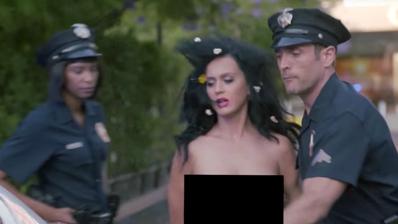 Katy Perry jailed for voting while naked in comedy 