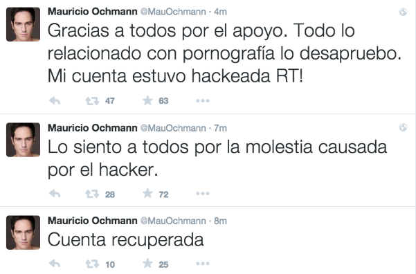 Tweet de Mauricio Ochman