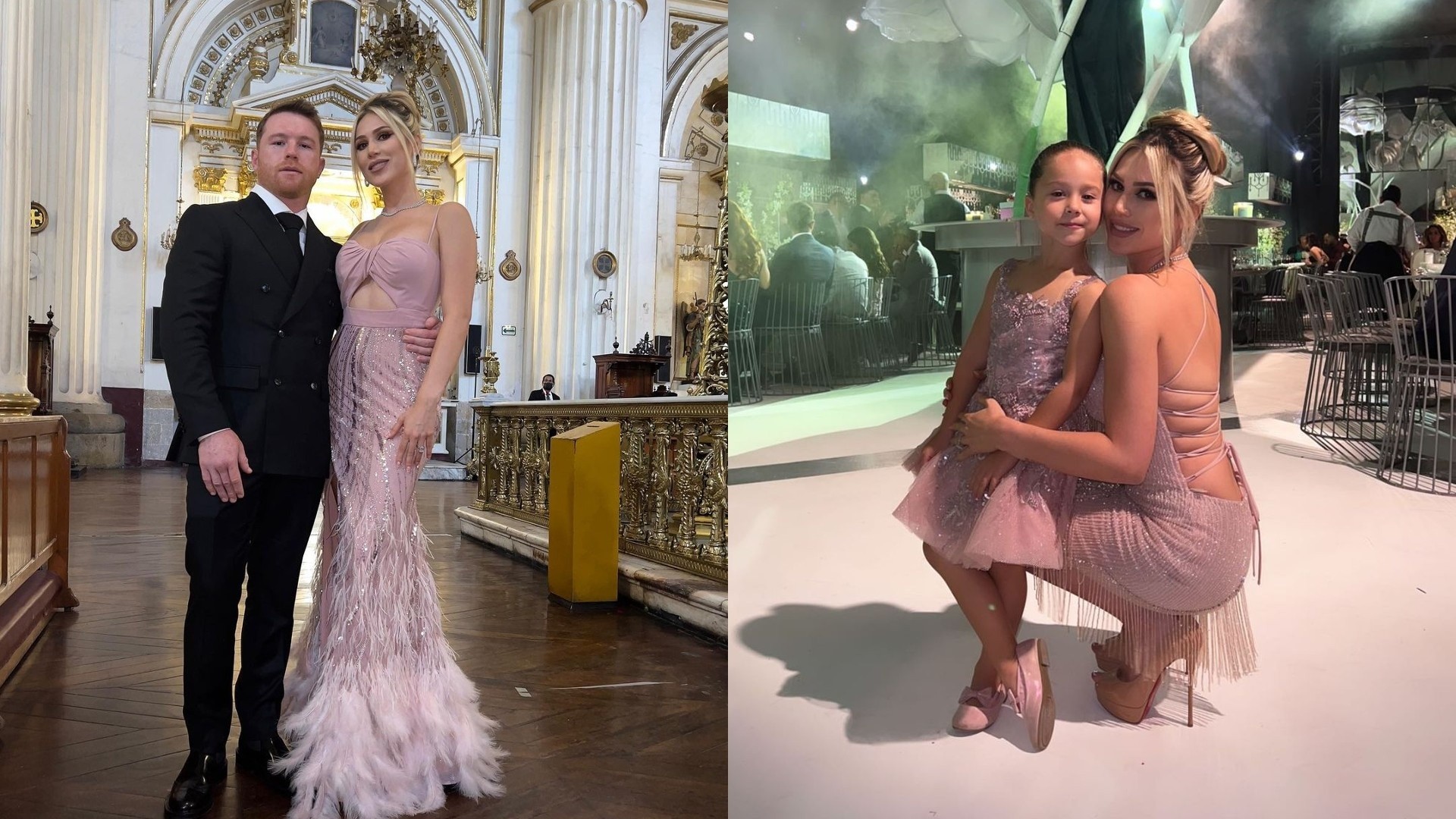Los dos vestidos de Fernanda Gómez en los XV años de la hija de Saúl 'Canelo'  Álvarez