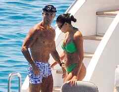 Cristiano Ronaldo y Georgina Rodríguez en su yate en Mallorca