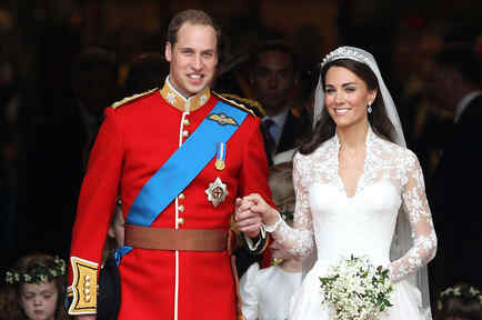 El príncipe William y Kate Middleton en su boda real