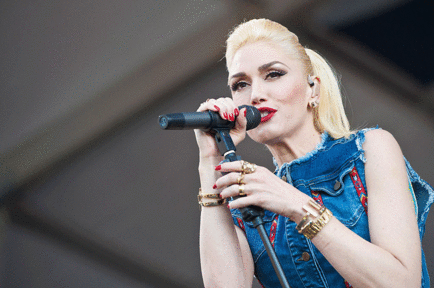 Gwen Stefani en el festival de jazz de New Orleans 