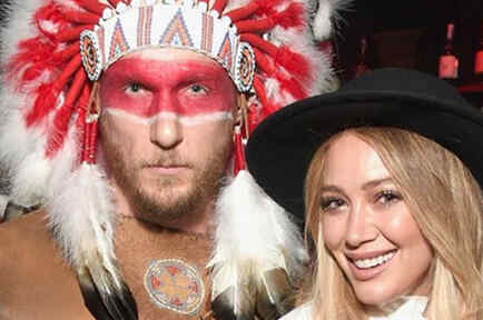 El disfraz de Hilary Duff y su novio causa polémica en las redes