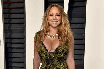 Mariah Carey en la fiesta de Vanity Fair, después de los Premios Oscar 2017