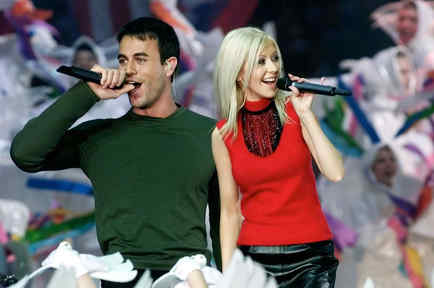 Christina Aguilera y Enrique Iglesias