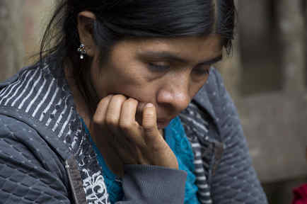Catarina Alonzo Pérez, la madre de Felipe Gómez Alonzo, el niño guatemalteco de ocho años que murió bajo custodia de las autoridades migratorias estadounidenses el 23 de diciembre. 