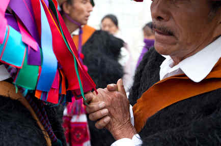 Foto de archivo de indígenas en Chiapas, México