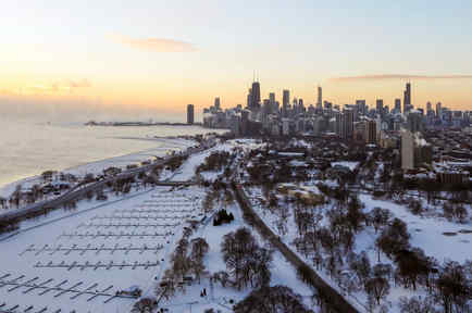 Chicago bajo la ola de frío extremo/AP