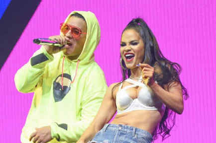 Natti Natasha y Daddy Yankee en concierto en Puerto Rico