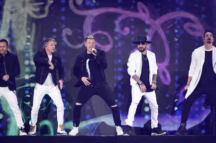 Backstreet Boys en un concierto en 2019 en Nevada 