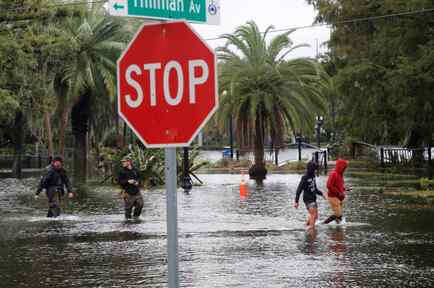 Orlando Florida, tras el paso del huracán Ian