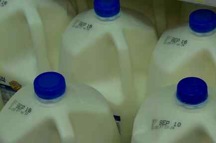 Galones de leche pasteurizada