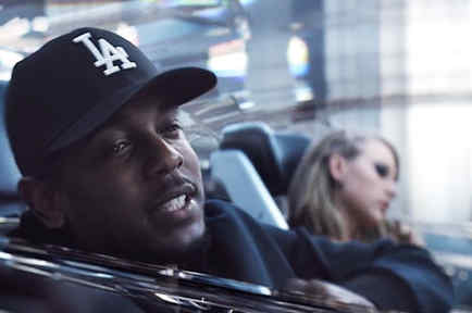 Kendrick Lamar y Taylor Swift en el video Bad Blood 2015