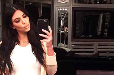Selfie de Kim Kardashian embarazada