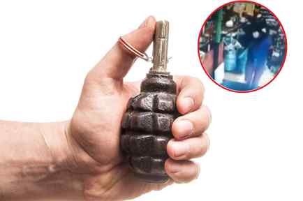 Un soldado hizo explotar una granada por error en un café.