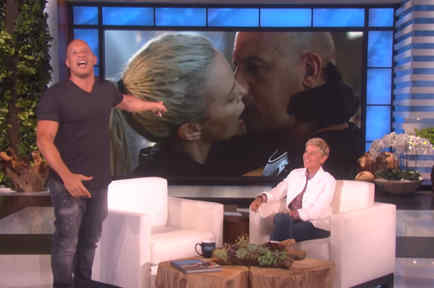 Vin Diesel habla del beso con Charlize Theron en el show de Ellen DeGeneres