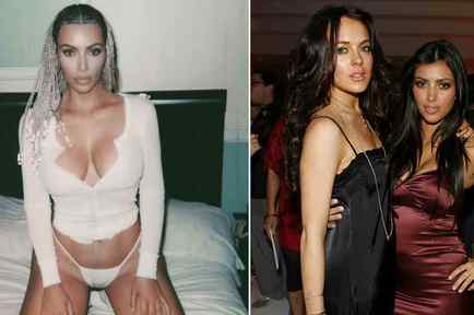 Kim Kardashian and Lindsay Lohan