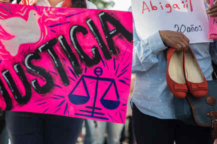 Protestas contra los asesinatos de mujeres en México