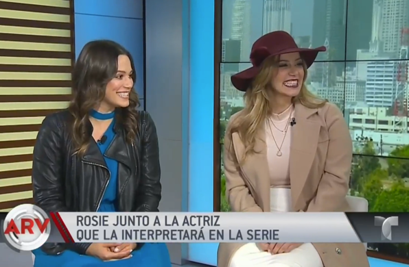 Rosie Rivera con actriz que la interpretará