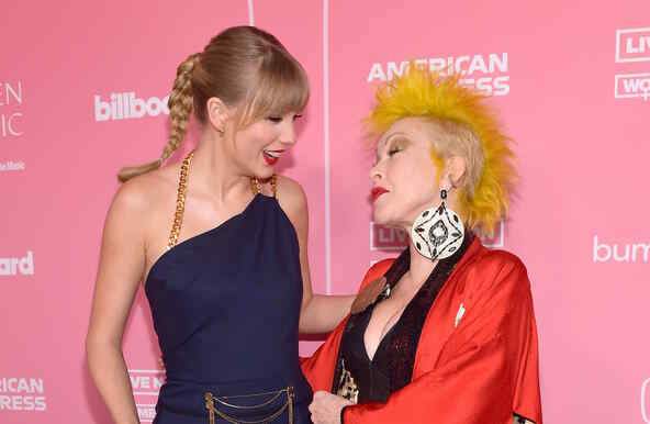 Taylor Swift and Cyndi Lauper at Women in Music 2019