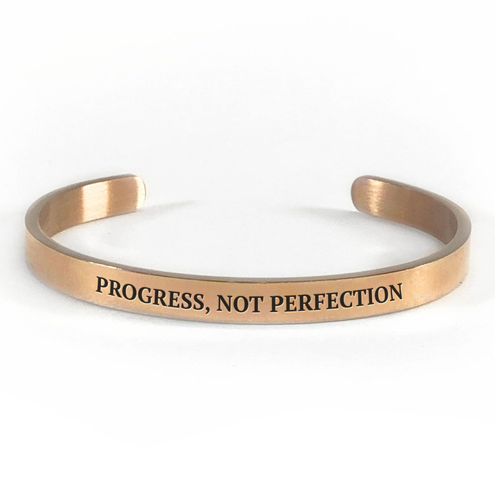 Progress, Not Perfection External Cuff Bracelet