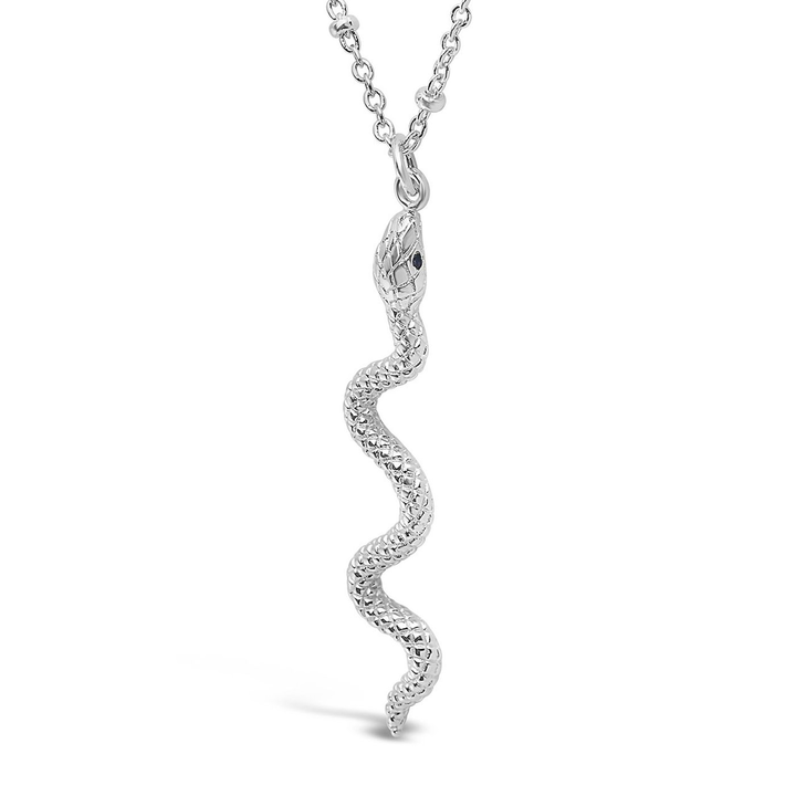 Scaly Snake Pendant Necklace