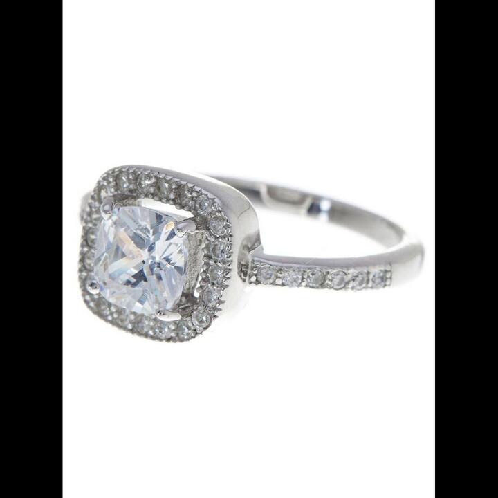 Sterling Silver Sparkling CZ Ring