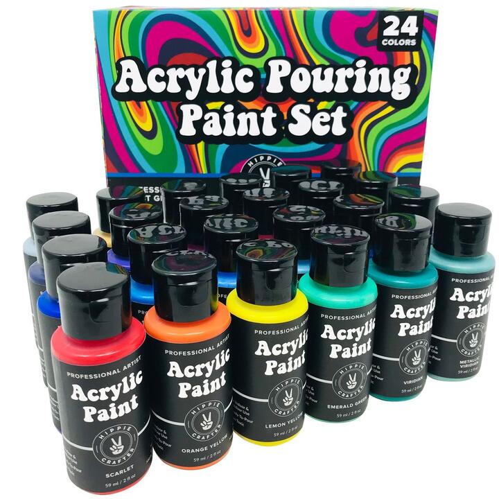 Acrylic Pouring Paint 24 Color Set