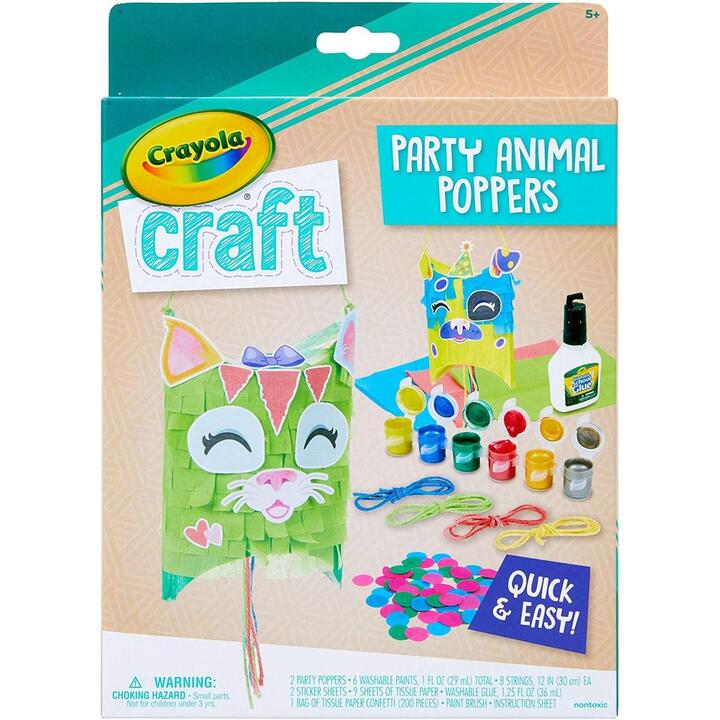 Crayola Craft Confetti Party Animal Poppers