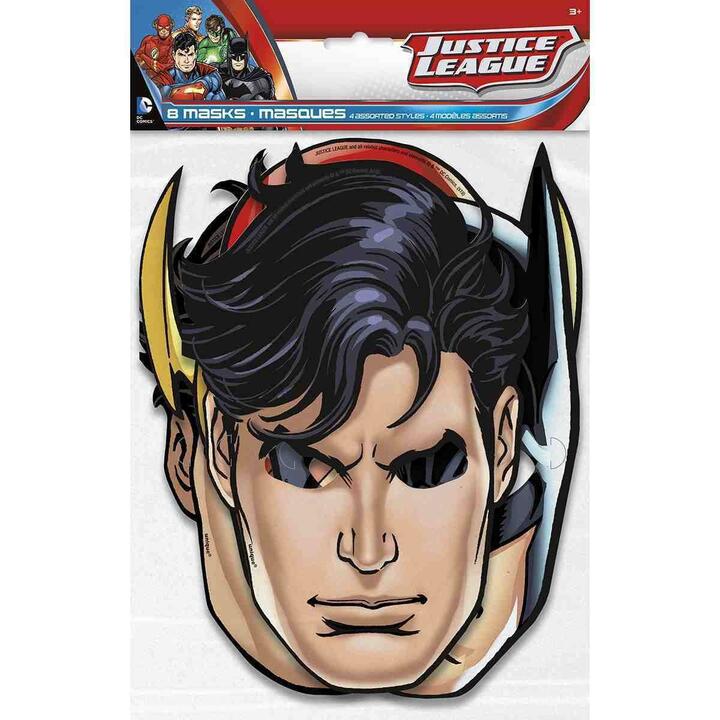 Justice League Party Masks [8 per Pack]