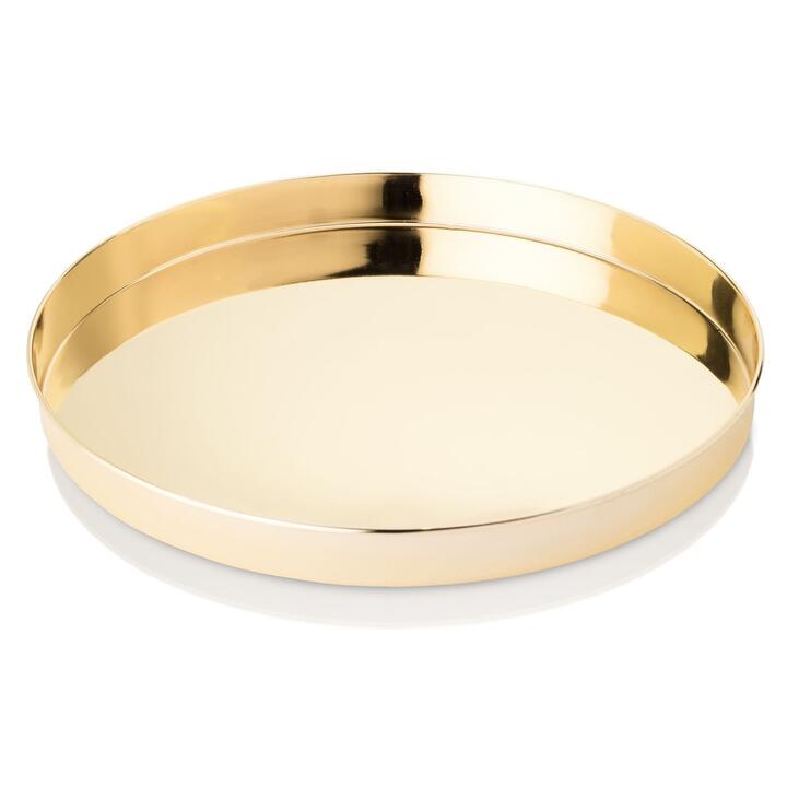 Round Gold Serving Tray