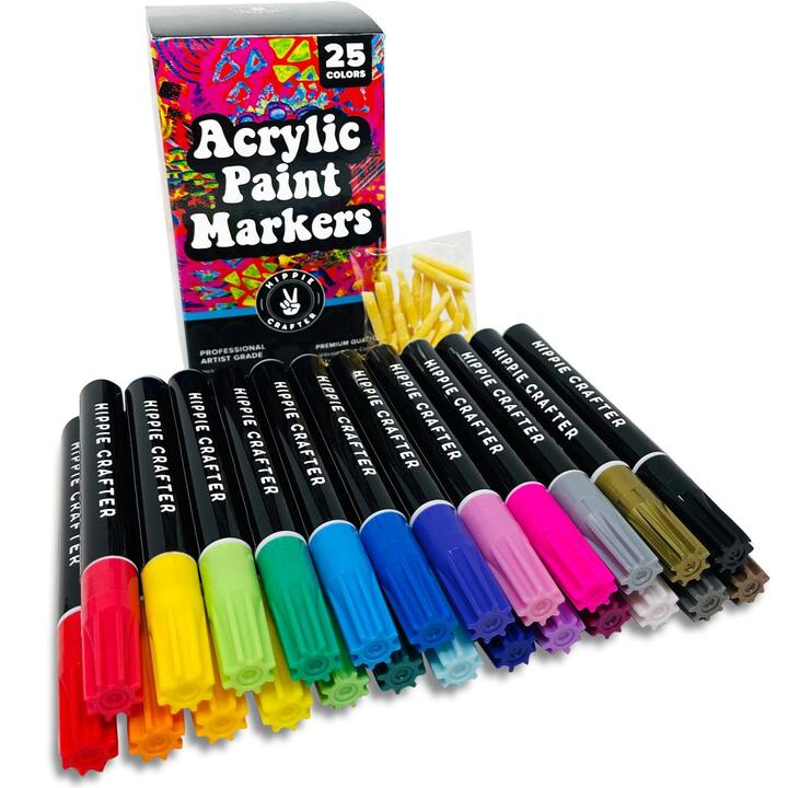 25 Acrylic Paint Markers