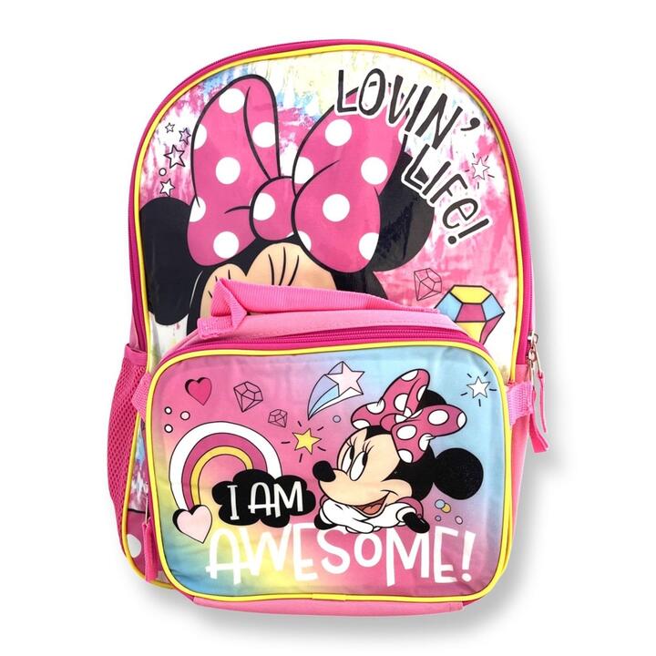 Minnie Mouse Lovin' Life 16" Backpack and Lunch Bag Set