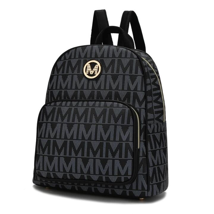 MKF Collection Fanny Signature Backpack by Mia K Black