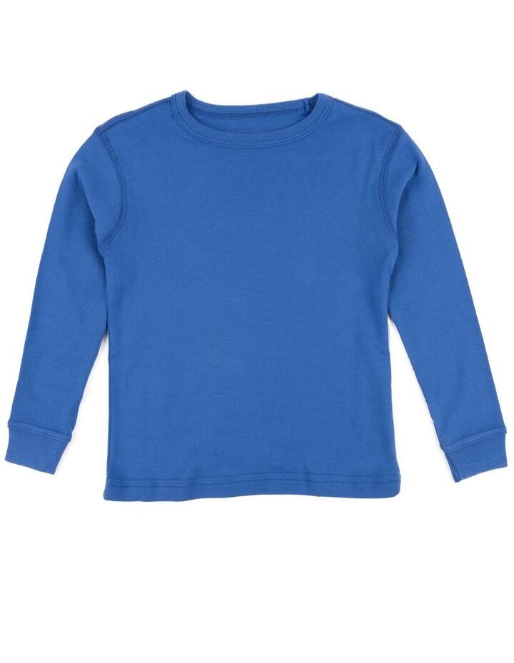 Leveret Kids Long Sleeve T-shirt Classic Solid Color