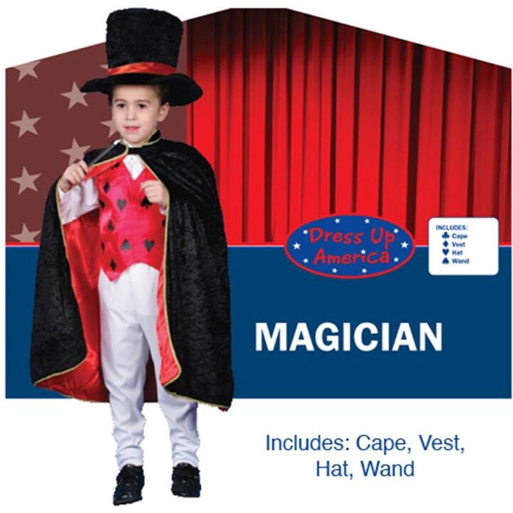 Costumes and accessories for magicians