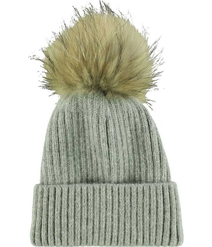 Annabelle U.s.a. Womens Fur Beanie Hat