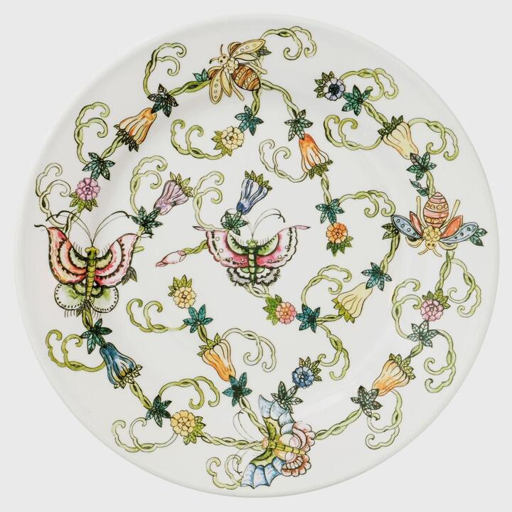 Butterfly And Bees Dinner Plates, Set Of Four