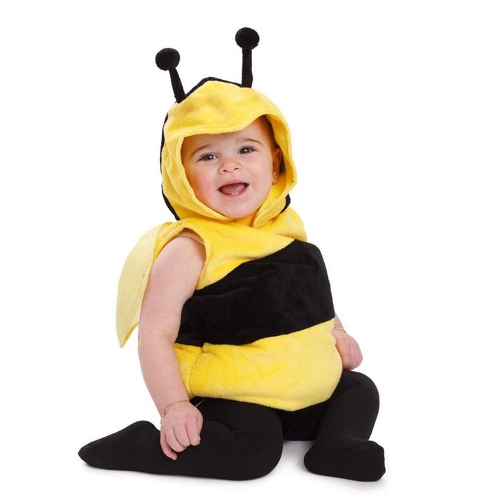 Dress Up America -- Fuzzy Little Bee Costume for to Months Baby Black & Yellow
