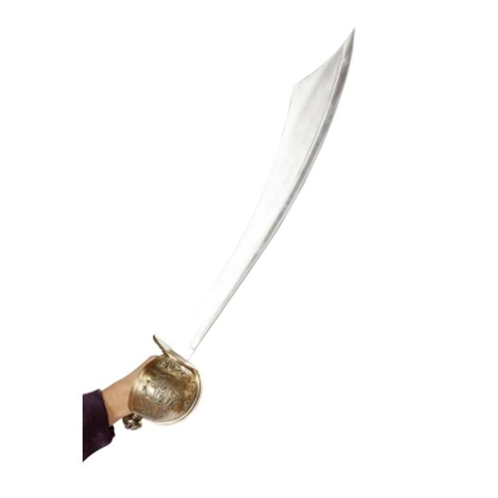Roma Costume -AS-O-S Pirate Sword with Round Handle Silver & Gold - One Size
