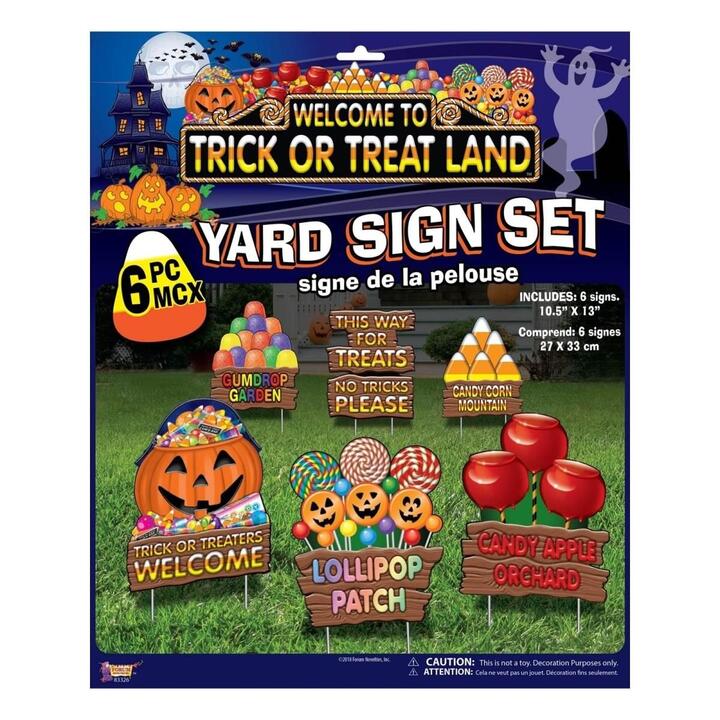 Trick Or Treat Land - Lawn Sign Set