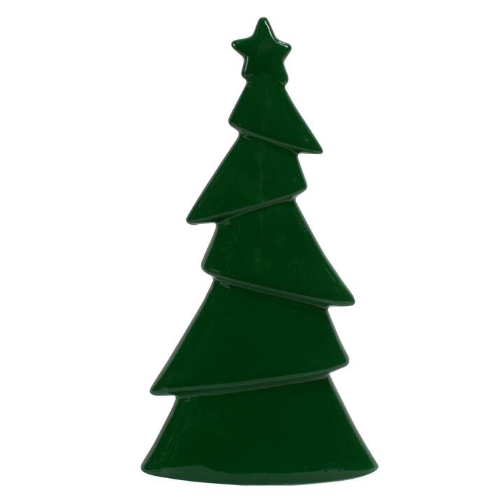 10.75" DARK GREEN CHRISTMAS TREE TABLETOP DECOR