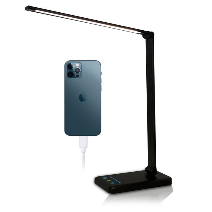 LED Desk Lamp with USB Charging Port, Smooth Touch Light Dimmer Switch