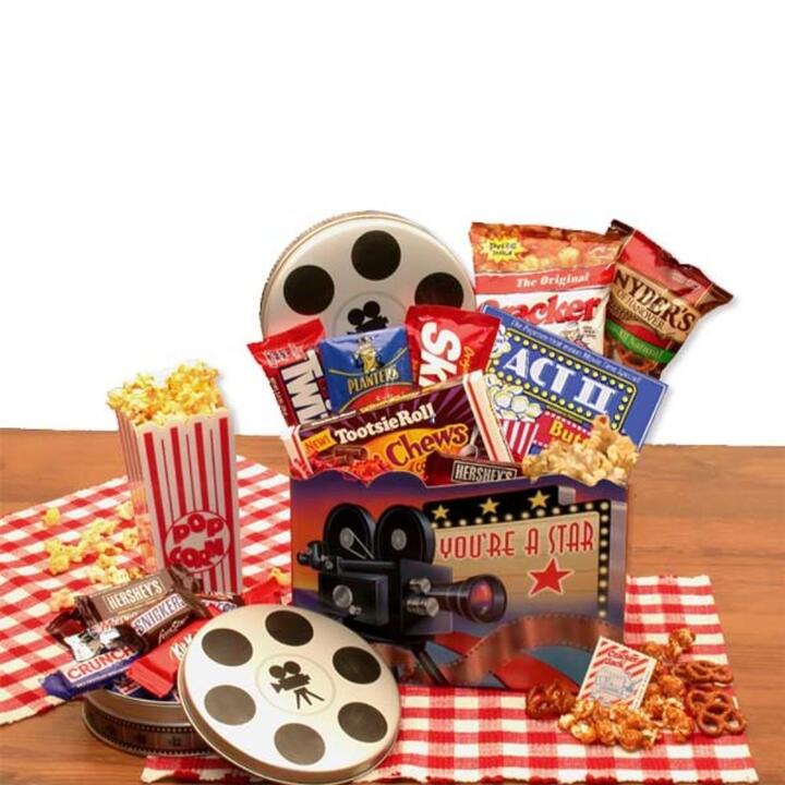 You're a Superstar Movie Gift Box - movie night - movie night gift baskets for families