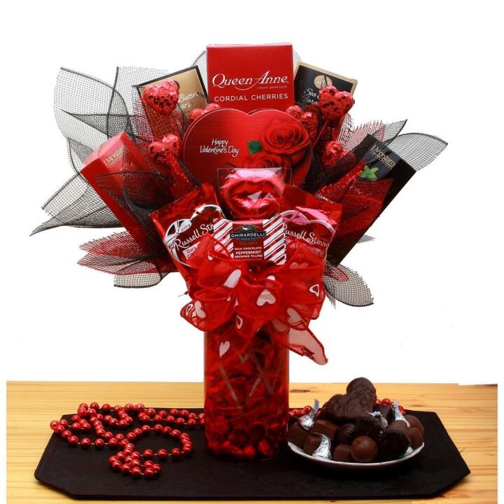 You're My Hearts Desire Chocolate Valentine Bouquet - valentines day candy
