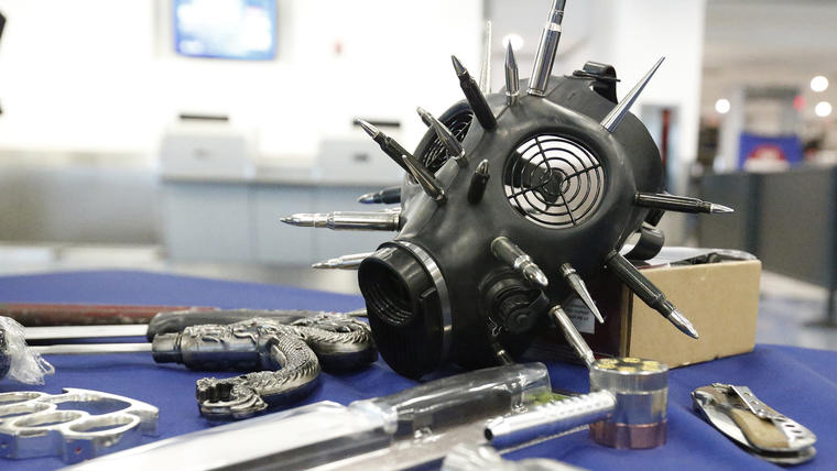 Armas confiscadas por el TSA en el aeropuerto de Miami 