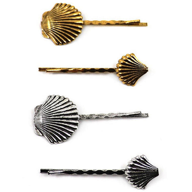 a.n.a Silver & Gold Tone Seashell 4-pc. Bobby Pin - JCPenney