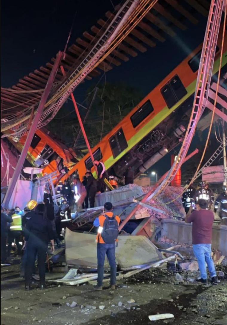 Accidente en el Metro de Ciudad de México