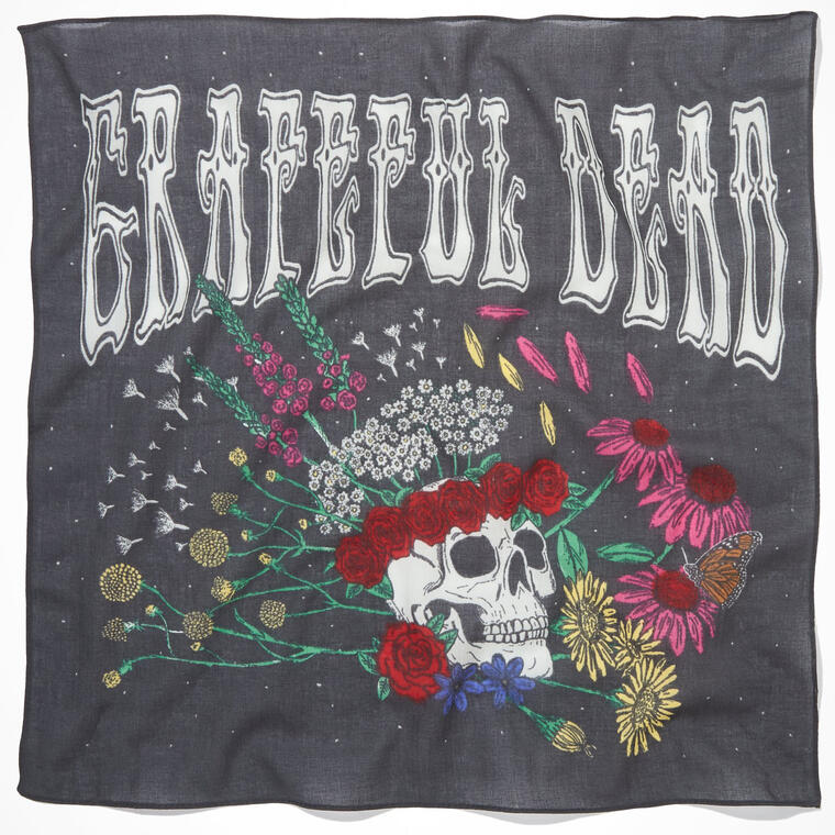 AE Grateful Dead Floral Skull Bandana - American Eagle