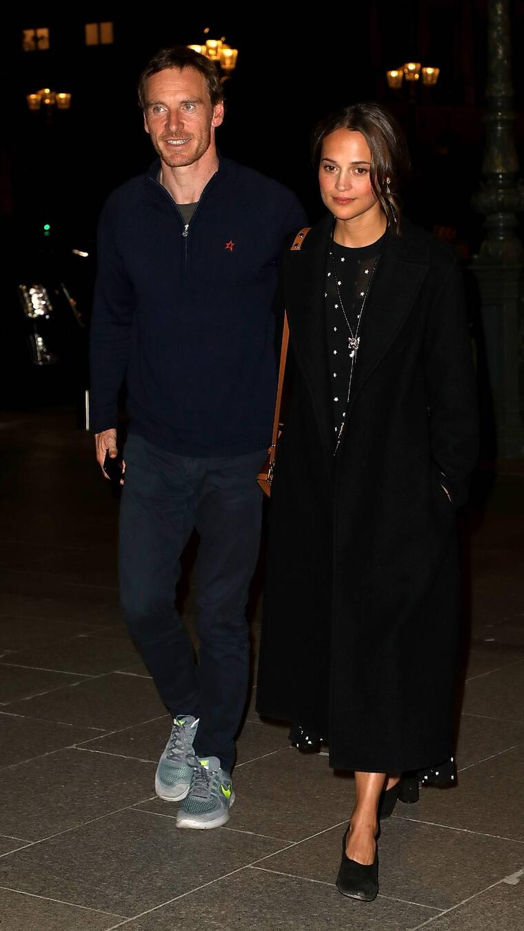 Alicia Vikander y Michael Fassbender, París, Francia, 2018